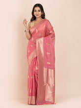 KAVVYA  PINK BANARASI SILK SAREE